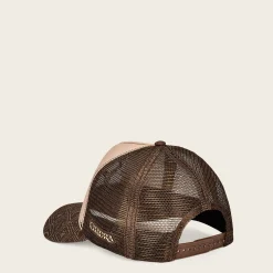 Women Cuadra Hats-Brown Snapback Cap With Deer Patch