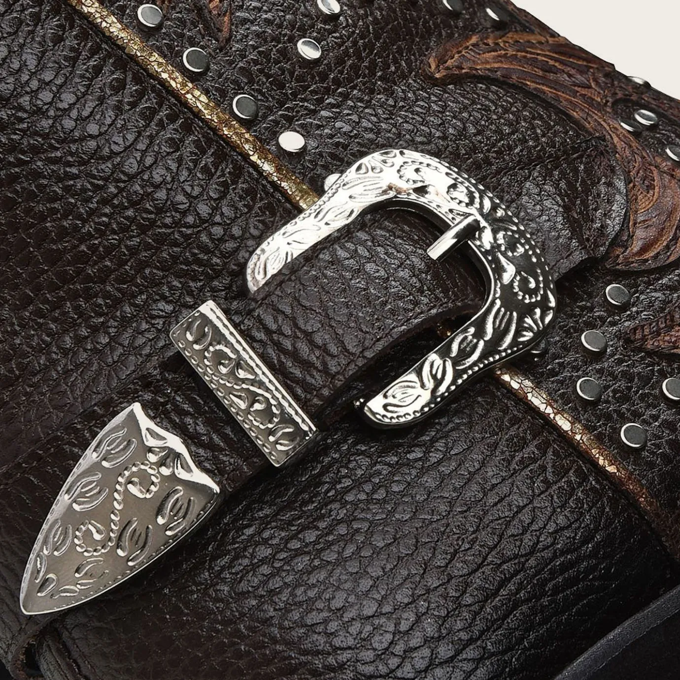 Women Cuadra Ankle Boots & Booties-Brown Western Exotic Leather Bootie