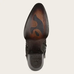 Women Cuadra Ankle Boots & Booties-Brown Western Exotic Leather Bootie