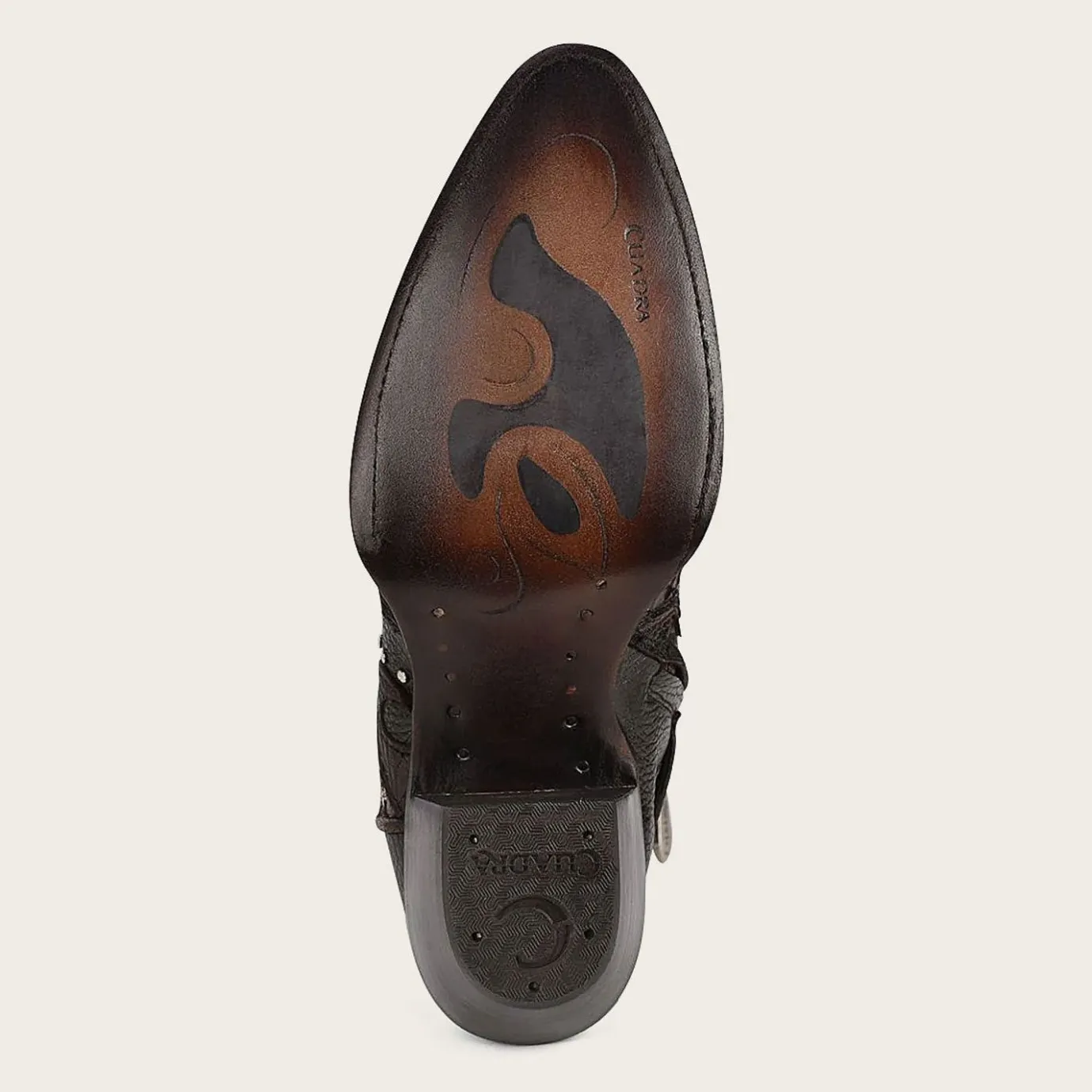 Women Cuadra Ankle Boots & Booties-Brown Western Exotic Leather Bootie