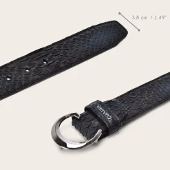 Men Cuadra Belts-Casual Blue Exotic Leather Belt With Gradient Color Finish