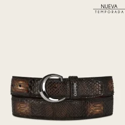 Men Cuadra Belts-Casual Brown Exotic Leather Belt With Gradient Color Finish