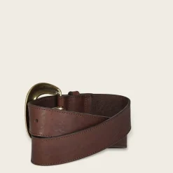 Women Cuadra Belts-Casual Brown Leather Cowboy Belt