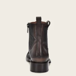 Men Cuadra Urban & Casual Boots-Casual Urban Brown Bootie In Genuine Python Leather