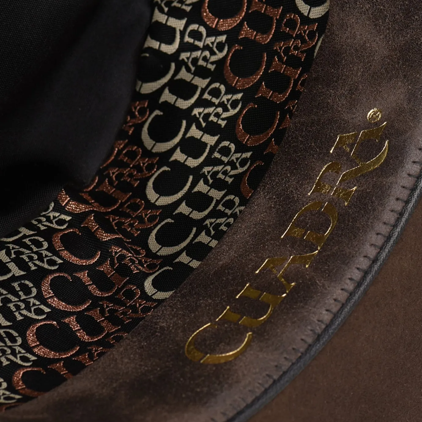 Women Cuadra Hats-Chocolate Brown Safari Wool Hat With Leather Headband