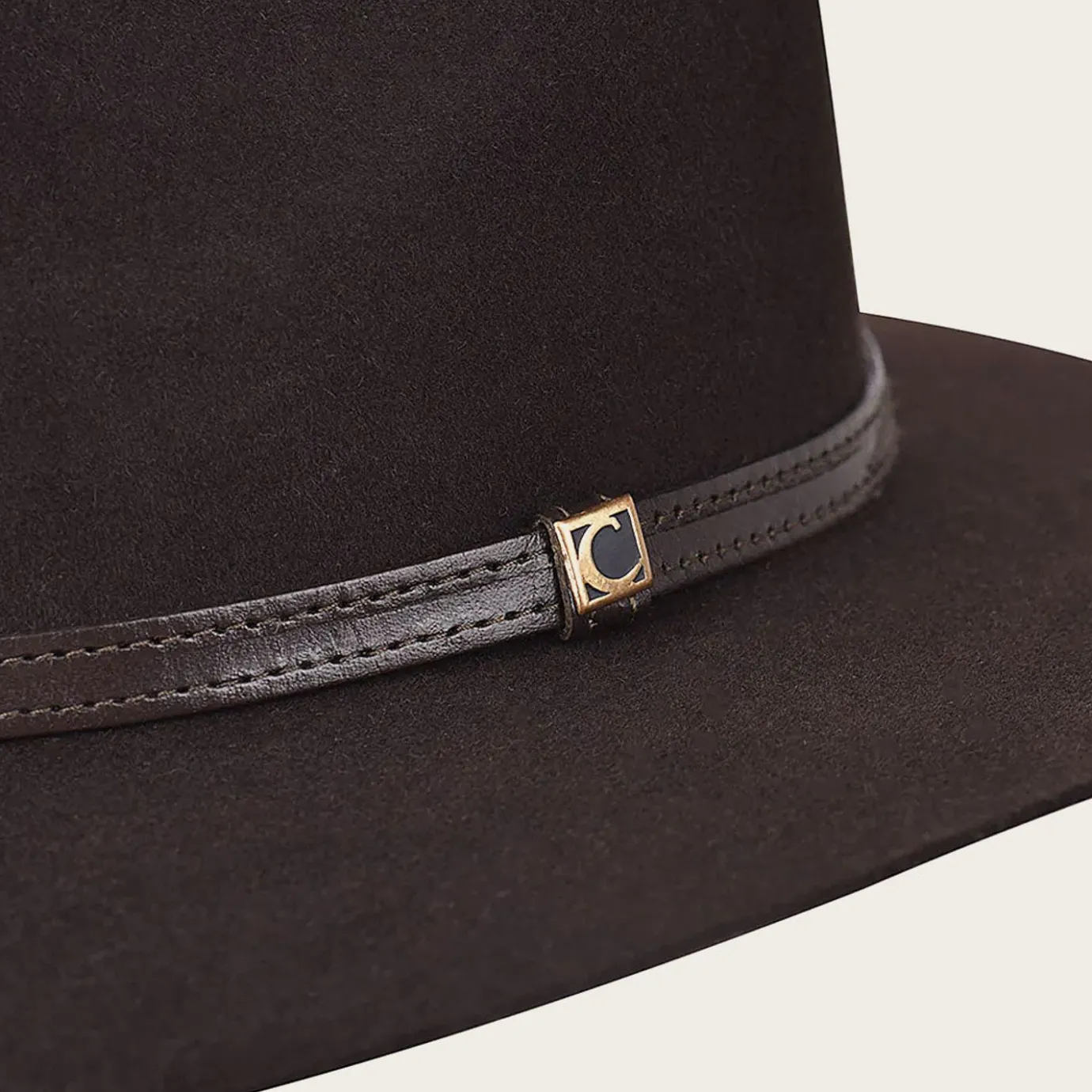 Women Cuadra Hats- Dark Brown Rabbit Fur Hat With Leather Headband