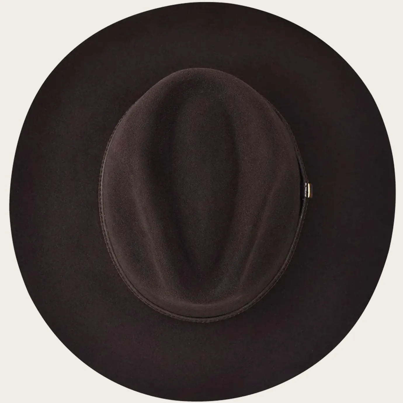 Women Cuadra Hats- Dark Brown Rabbit Fur Hat With Leather Headband