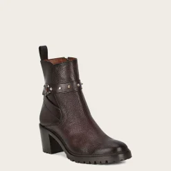 Women Cuadra Ankle Boots & Booties-Dark Brown Deer Leather Urban Bootie