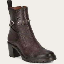 Women Cuadra Ankle Boots & Booties-Dark Brown Deer Leather Urban Bootie