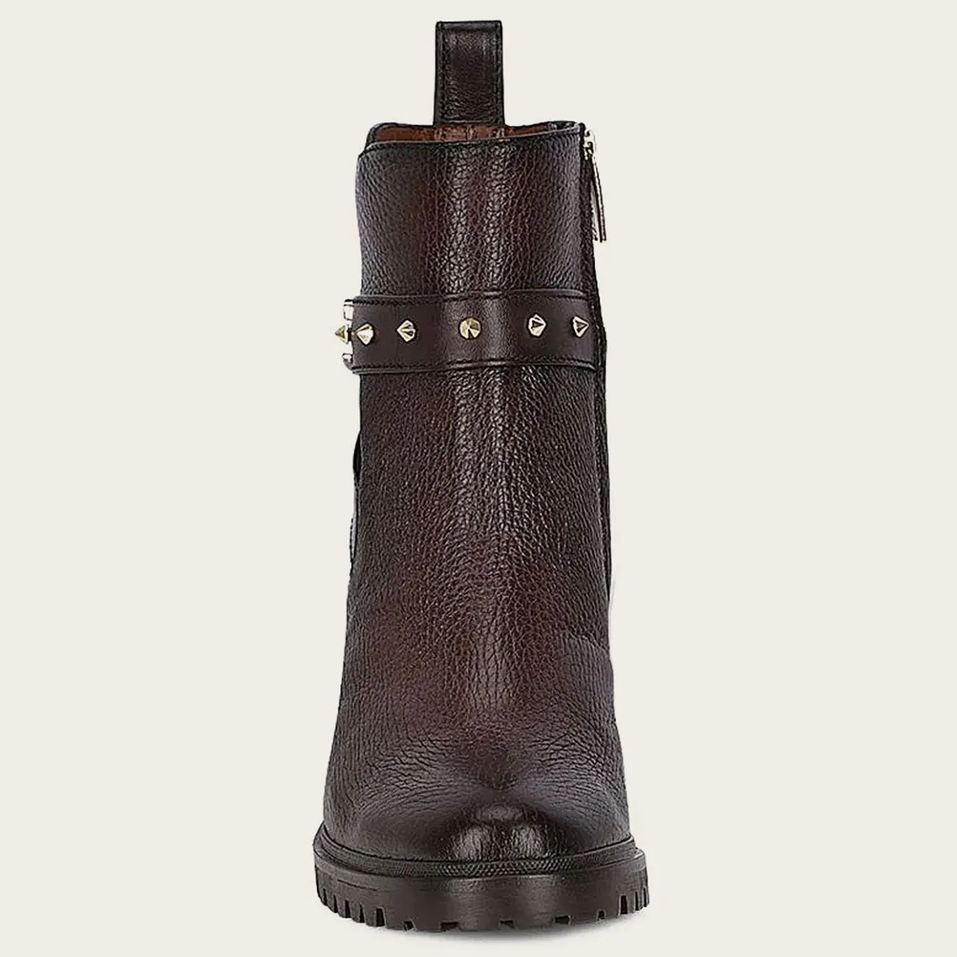 Women Cuadra Ankle Boots & Booties-Dark Brown Deer Leather Urban Bootie