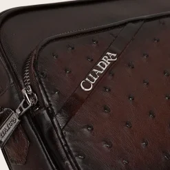 Men Cuadra Handbags-Dark Brown Exotic Leather Shoulder Bag