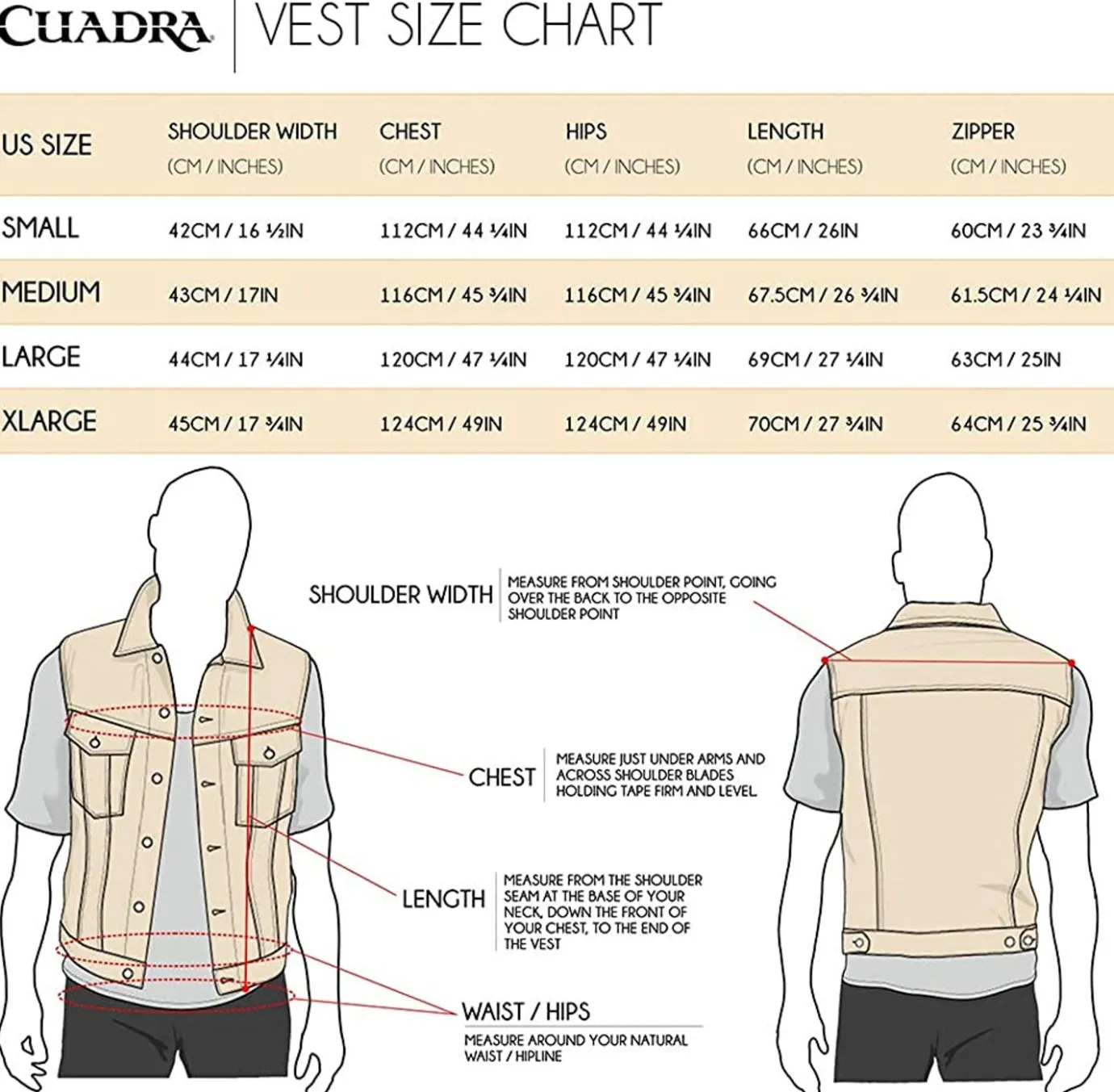 Men Cuadra Vests-Embroidered Brown Leather Reversible Vest