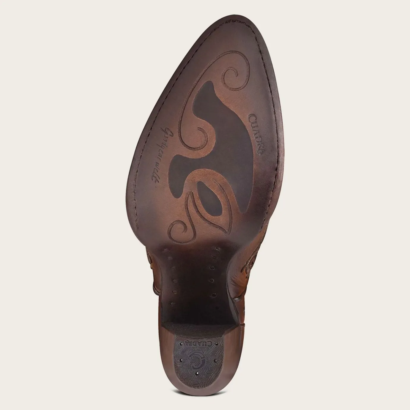 Women Cuadra Ankle Boots & Booties-Embroidered Honey Leather Bootie