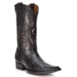 Men Cuadra Western Boots-Engraved Cayman Leather Western Boots