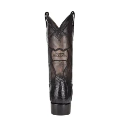 Men Cuadra Western Boots-Engraved Cayman Leather Western Boots