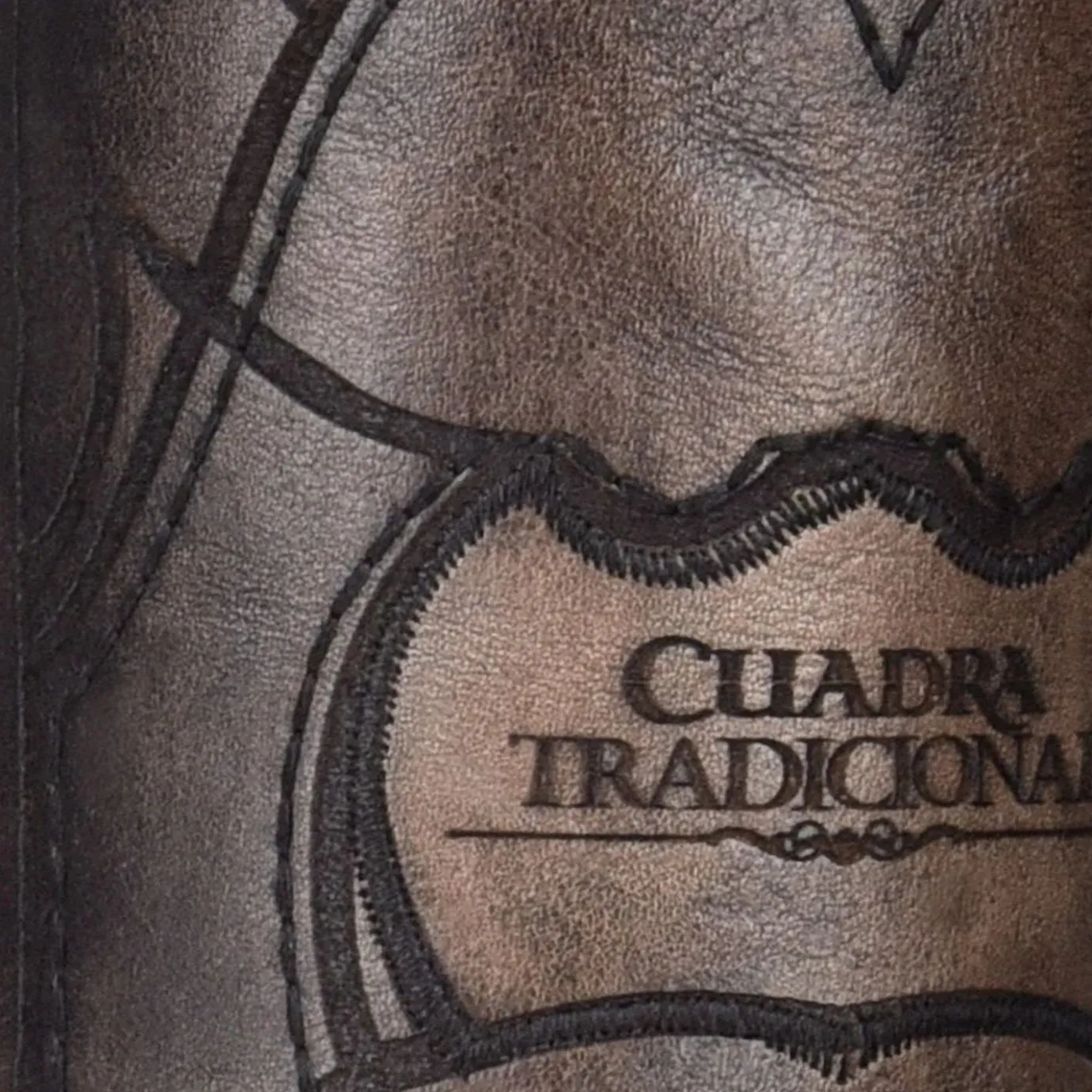 Men Cuadra Western Boots-Engraved Cayman Leather Western Boots