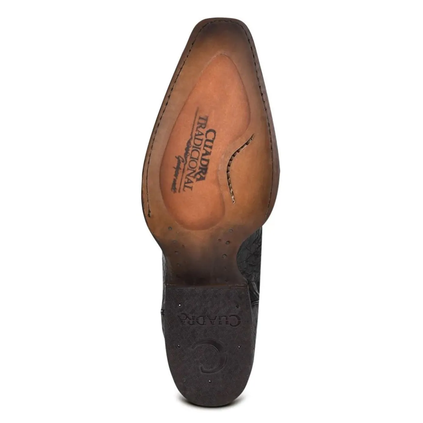 Men Cuadra Western Boots-Engraved Cayman Leather Western Boots