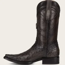 Men Cuadra Western Boots-Engraved Grey Exotic Leather Boot