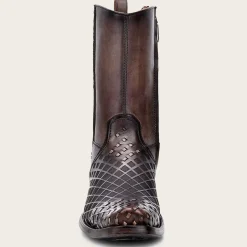 Men Cuadra Urban & Casual Boots-Engraved Grey Oxford Cowboy Boots For Men