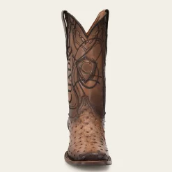 Men Cuadra Western Boots-Engraved Honey Exotic Leather Boot