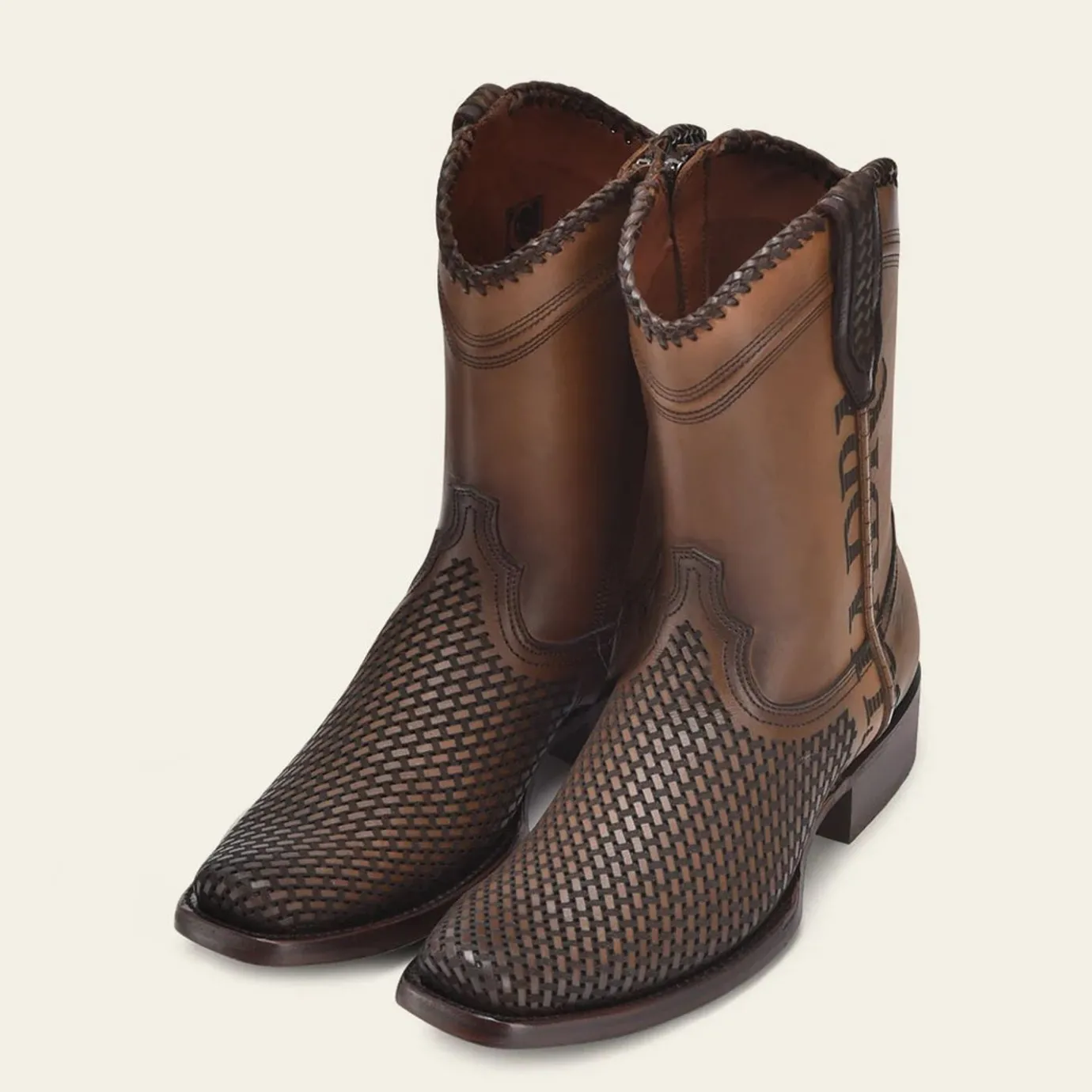 Men Cuadra Urban & Casual Boots-Engraved Honey Leather Casual Boot