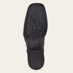 Men Cuadra Western Boots-Engraved Mahogany Python Leather Western Boot