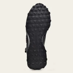 Men Cuadra Sneakers-Genuine Black Leather Sneakers With Eva Sole