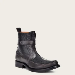 Men Cuadra Urban & Casual Boots-Genuine Black Stingray Urban Ankle Boots