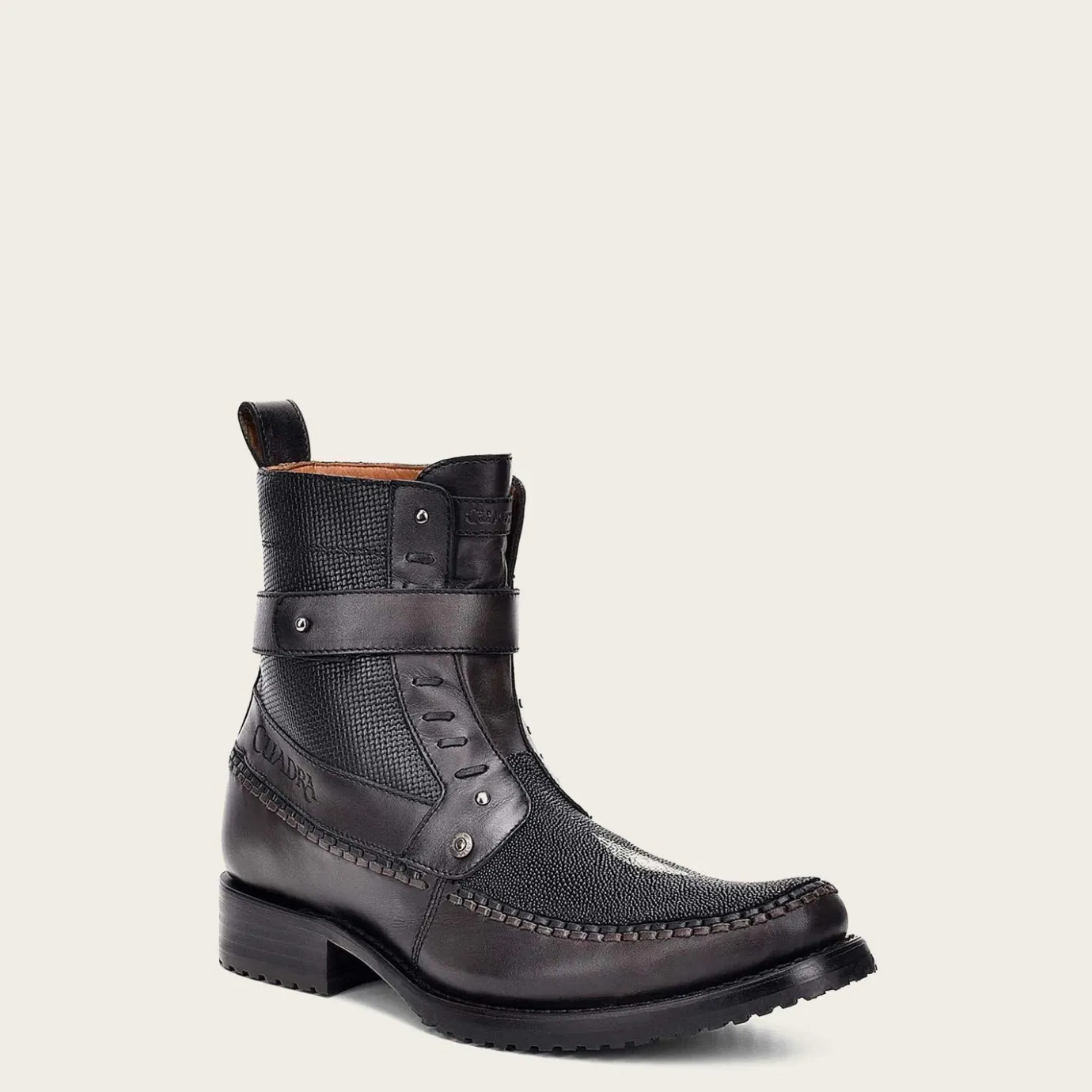 Men Cuadra Urban & Casual Boots-Genuine Black Stingray Urban Ankle Boots