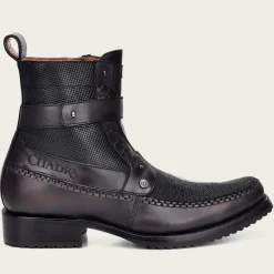 Men Cuadra Urban & Casual Boots-Genuine Black Stingray Urban Ankle Boots