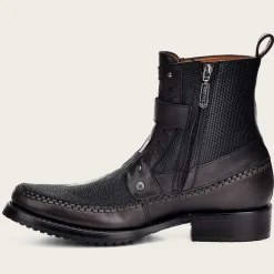 Men Cuadra Urban & Casual Boots-Genuine Black Stingray Urban Ankle Boots