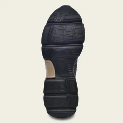 Women Cuadra Sneakers-Genuine Python Black Leather Sneakers With Weightless Sole