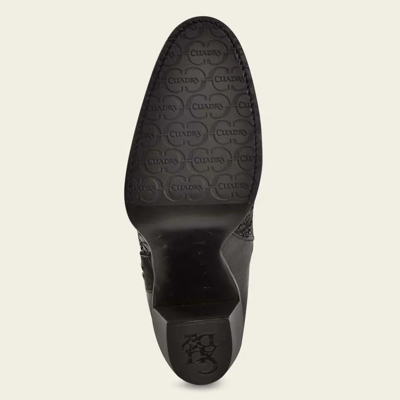 Women Cuadra Tall & Knee-High Boots-Genuine Python Black Leather Tall Boot