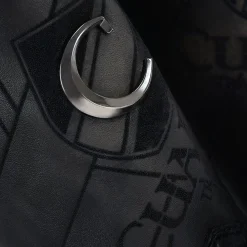 Men Cuadra Western Boots-Geometrical Engraved Black Cayman Leather Boot