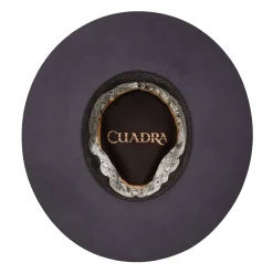 Women Cuadra Hats-Grey Fur Hat With Beaded Headband