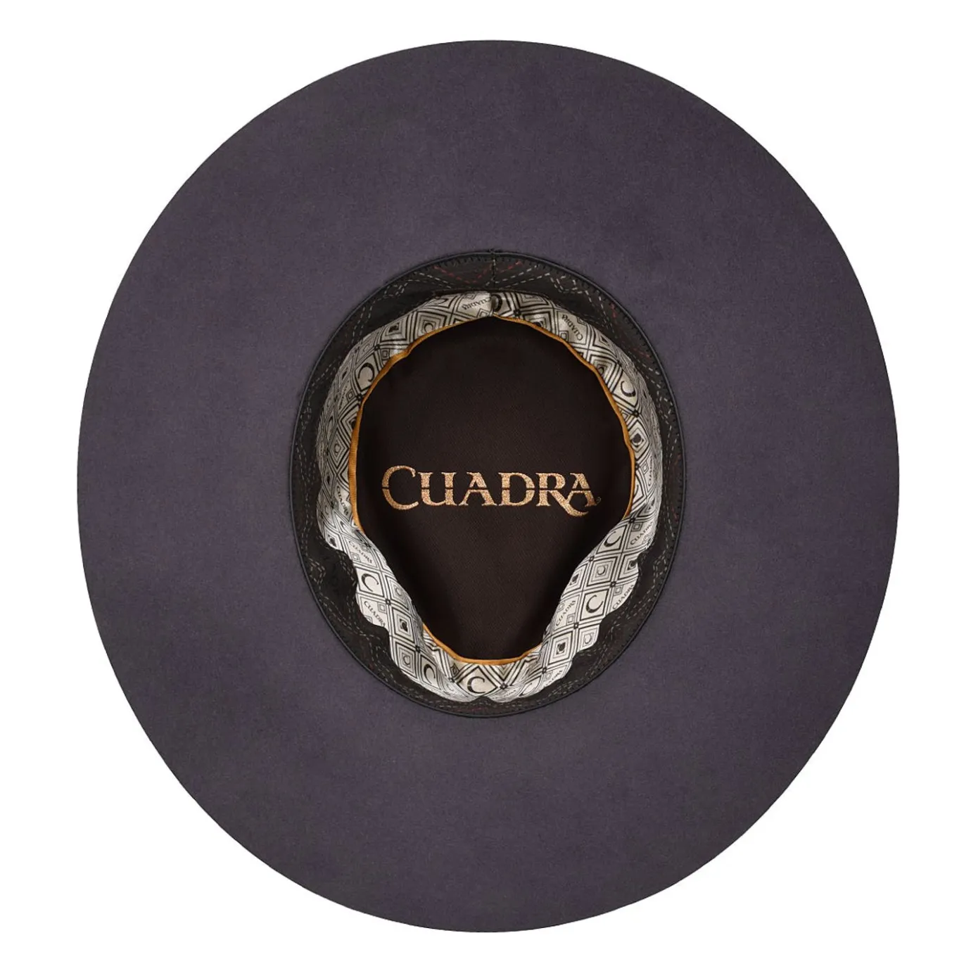 Women Cuadra Hats-Grey Fur Hat With Beaded Headband