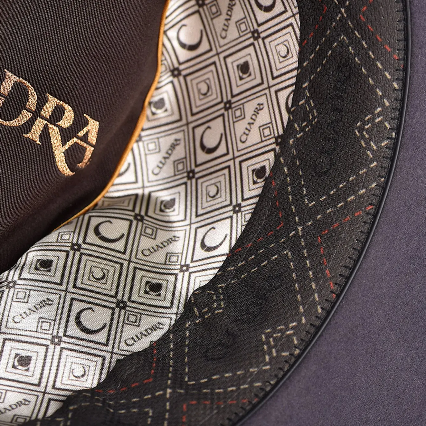 Women Cuadra Hats-Grey Fur Hat With Beaded Headband