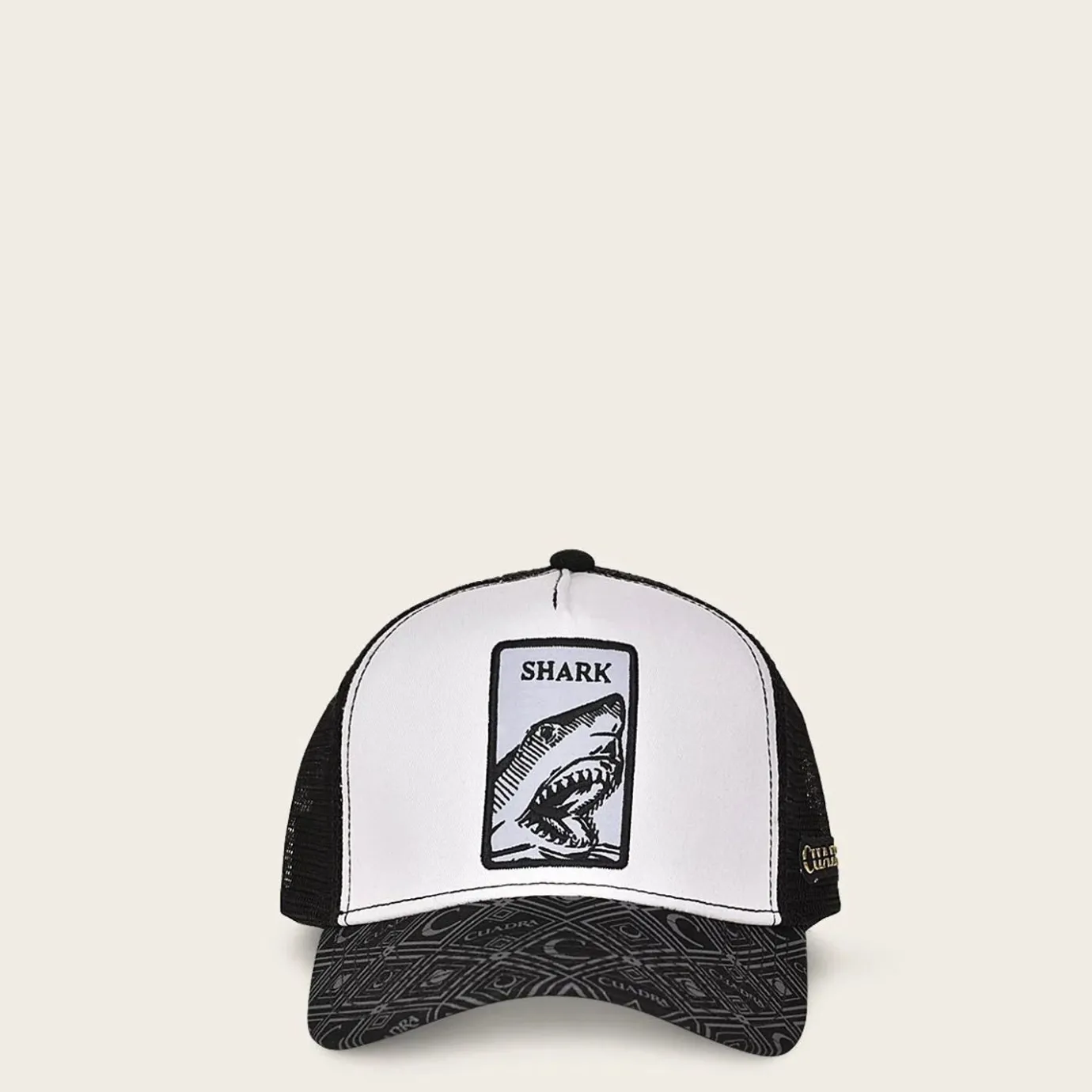 Women Cuadra Hats-Grey Snapback Cap With Shark Patch For Men