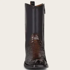 Men Cuadra Urban & Casual Boots-Handcrafted Brown Python Leather Men'S Boots