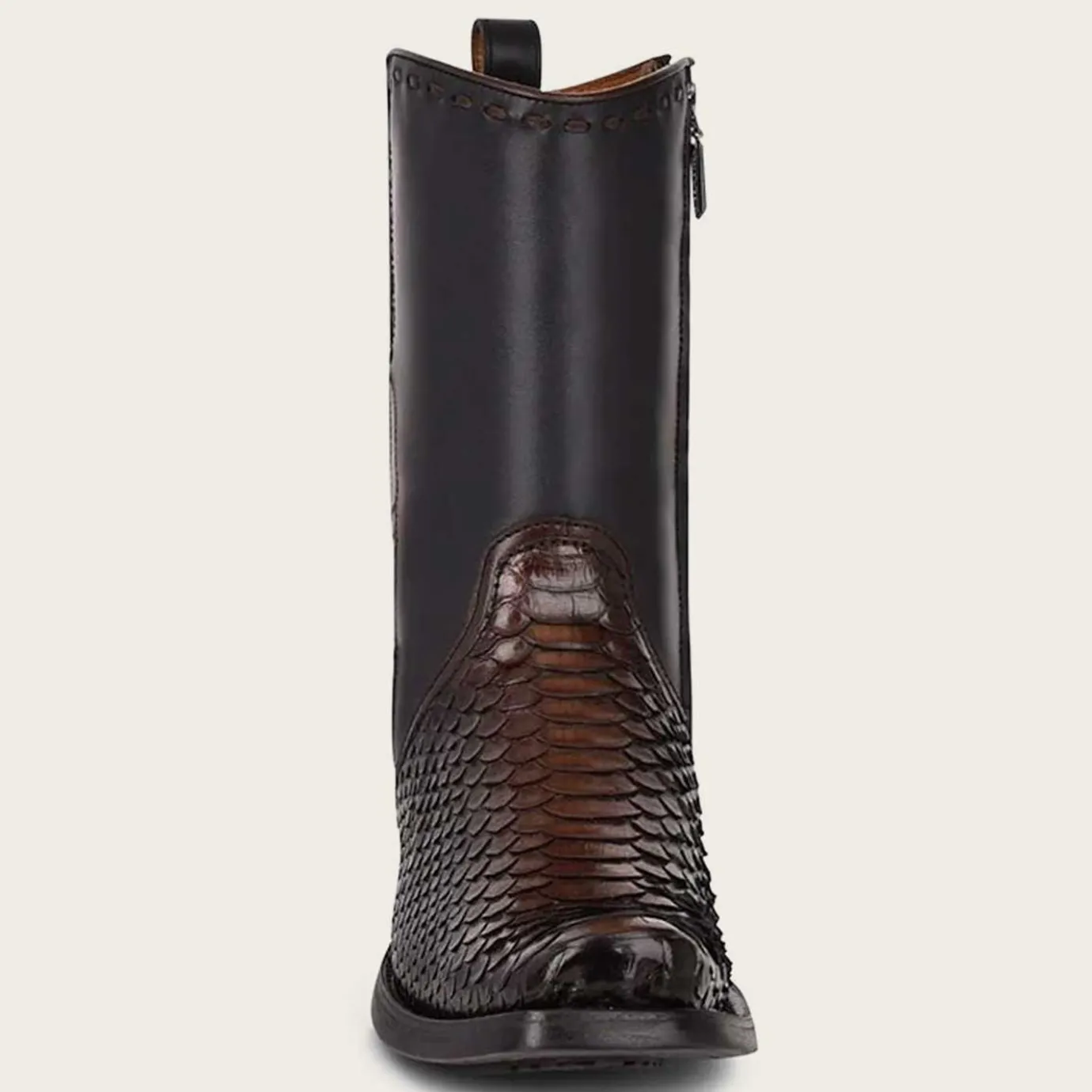 Men Cuadra Urban & Casual Boots-Handcrafted Brown Python Leather Men'S Boots