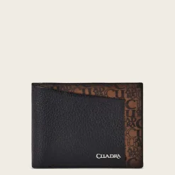 Men Cuadra Wallets-Handmade Bifold Black Leather Wallet