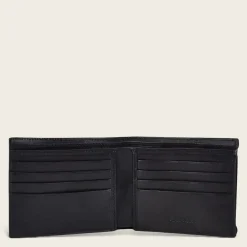 Men Cuadra Wallets-Handmade Bifold Black Leather Wallet