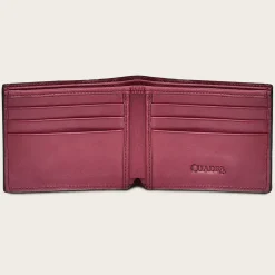 Men Cuadra Wallets-Handmade Black Bifold Exotic Leather Wallet