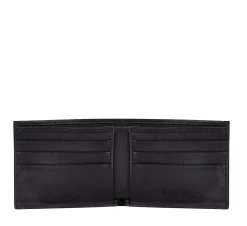 Men Cuadra Wallets-Handmade Black Exotic Bifold Leather Wallet