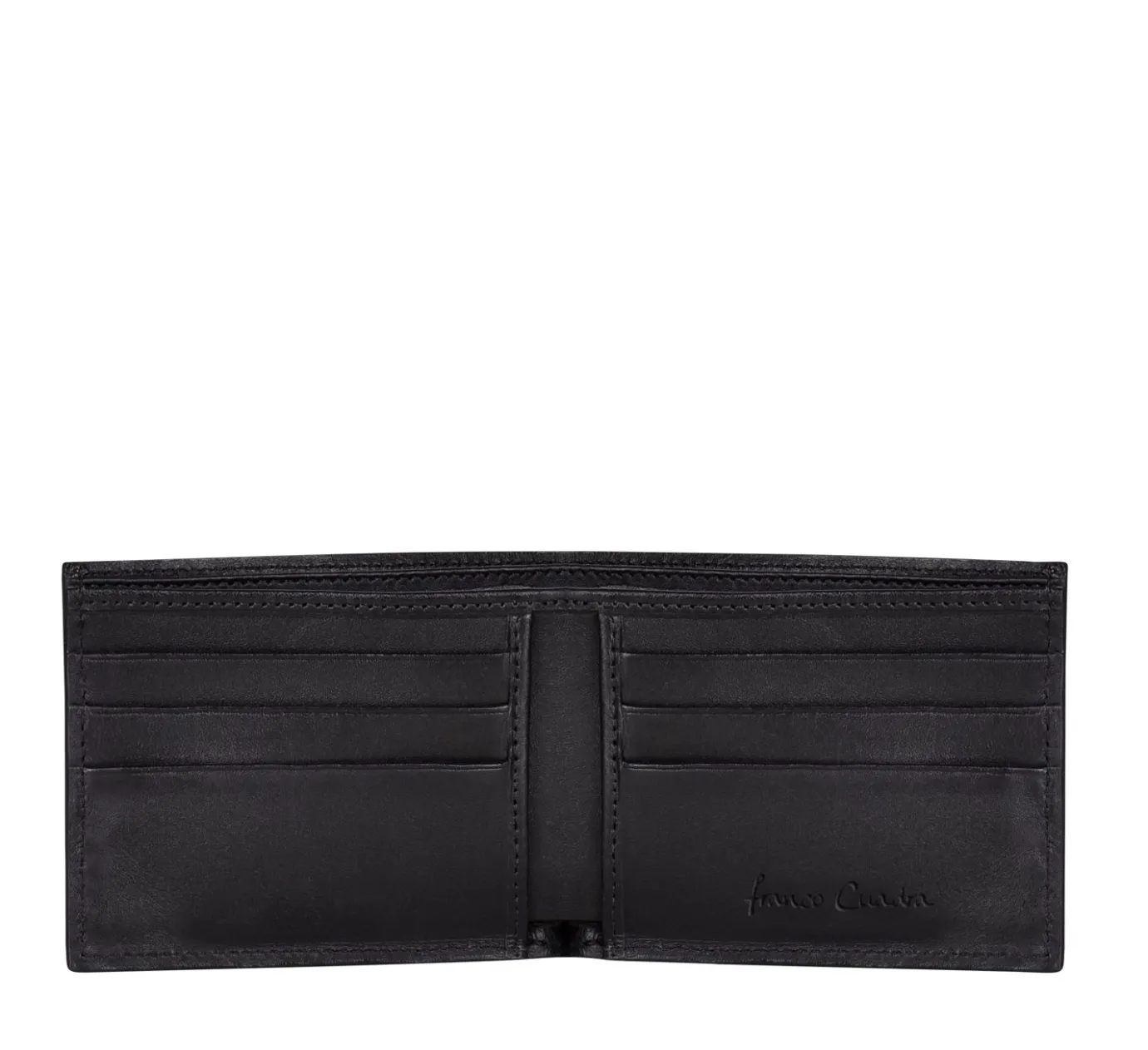 Men Cuadra Wallets-Handmade Black Exotic Bifold Leather Wallet