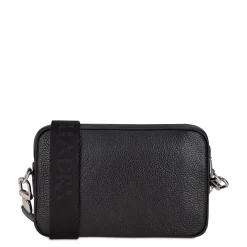 Men Cuadra Handbags-Handmade Black Exotic Leather Shoulder Bag