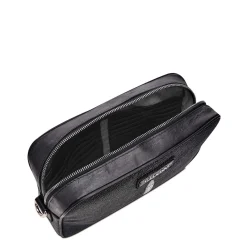 Men Cuadra Handbags-Handmade Black Leather Document Bag