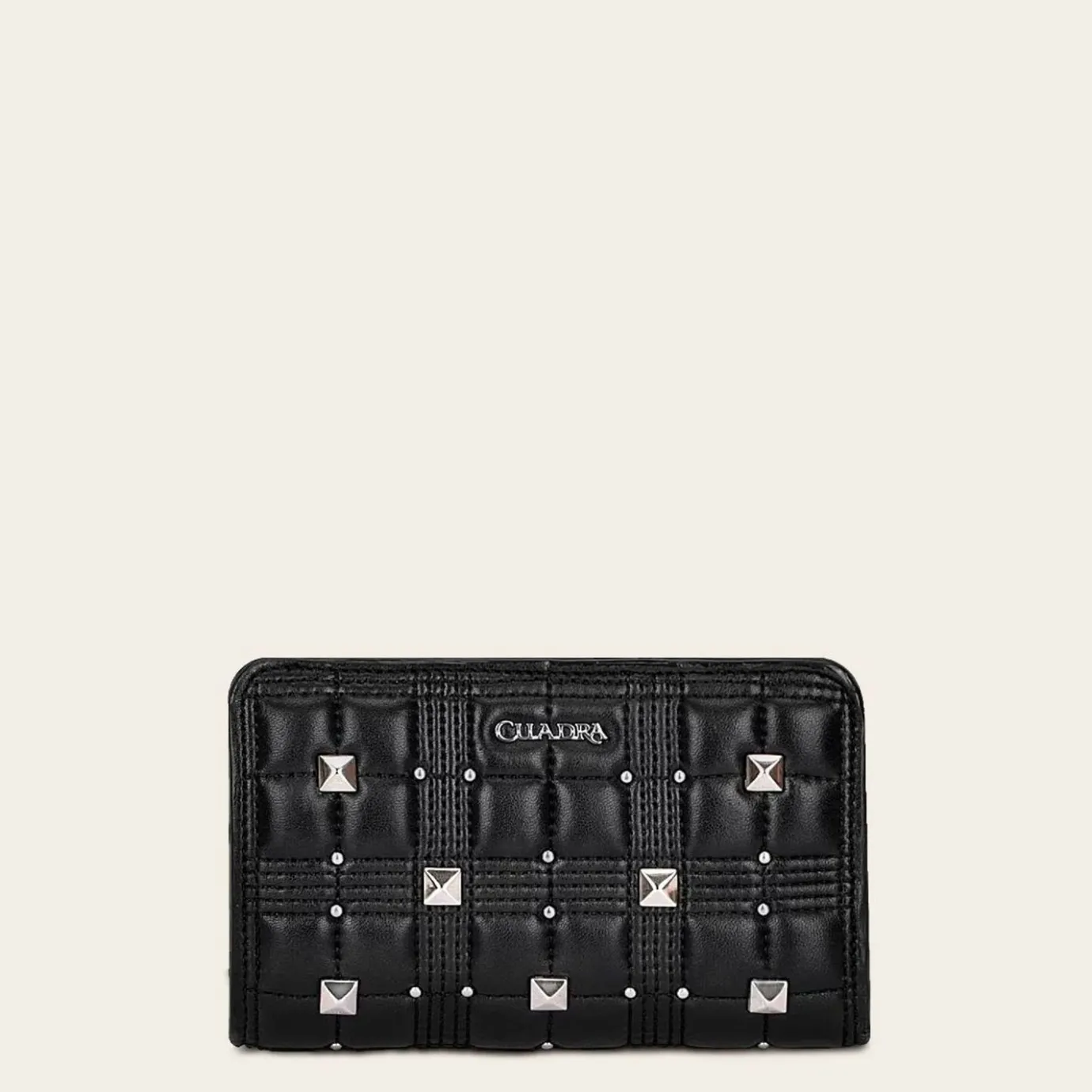 Women Cuadra Wallets-Handmade Black Sheep Leather Wallet