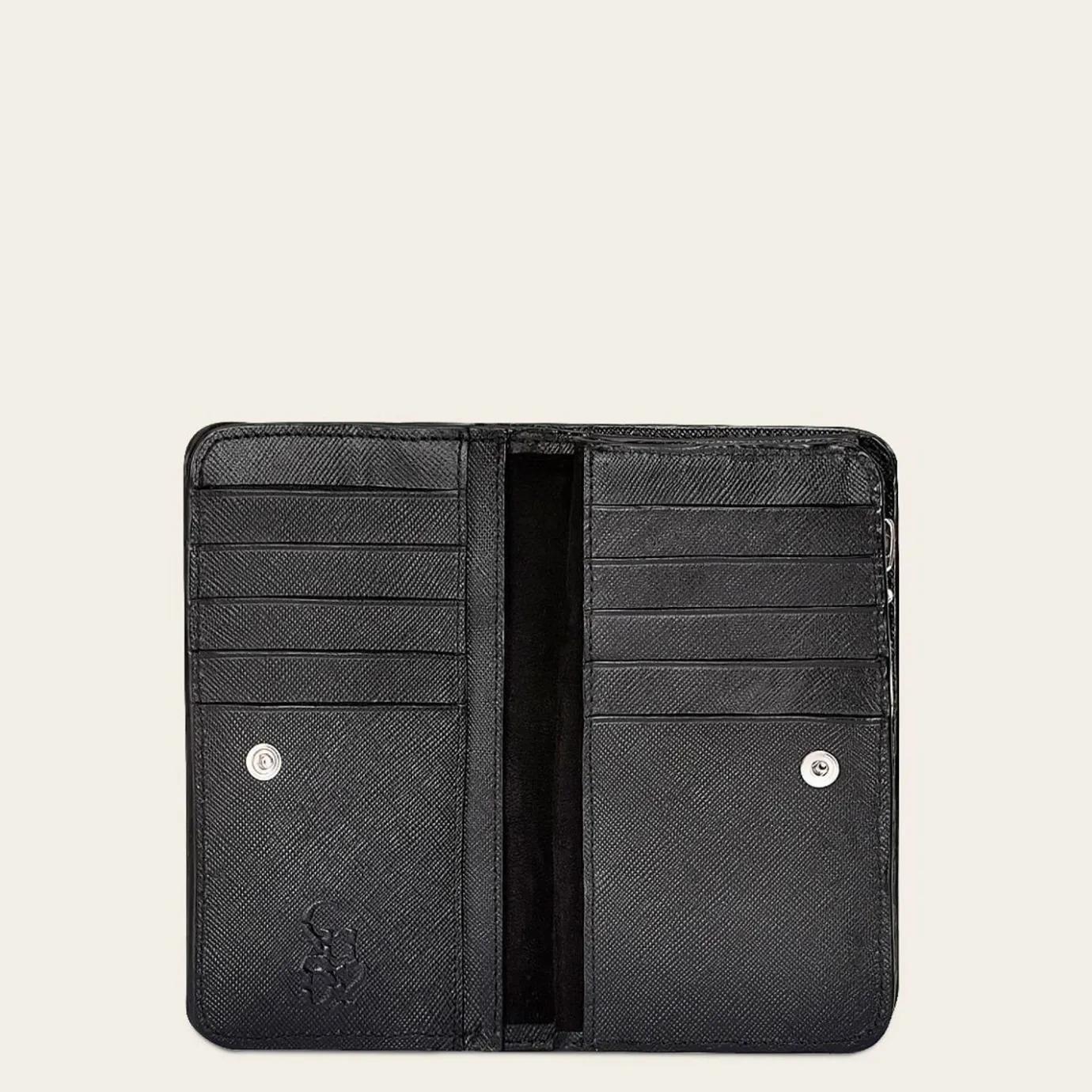Women Cuadra Wallets-Handmade Black Sheep Leather Wallet