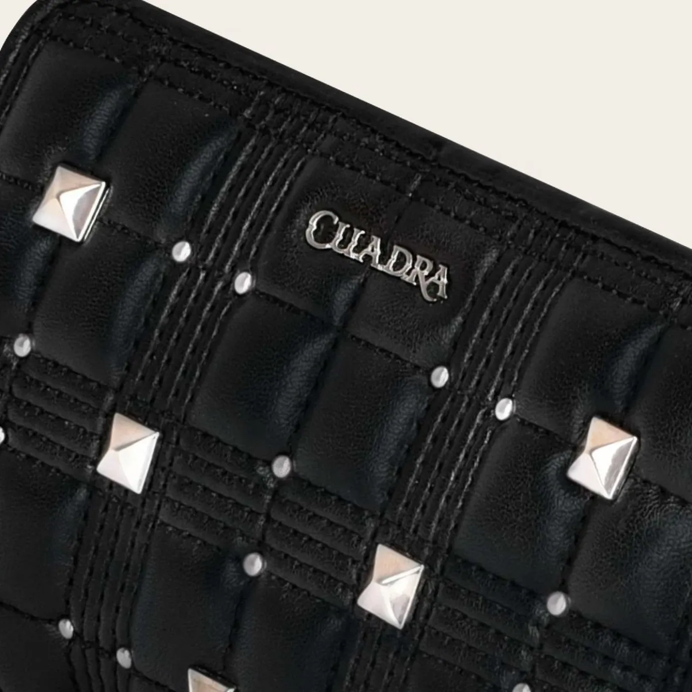 Women Cuadra Wallets-Handmade Black Sheep Leather Wallet